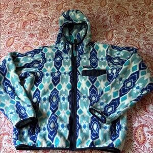Patagonia Synchilla Blue Patterned Fleece Jacket